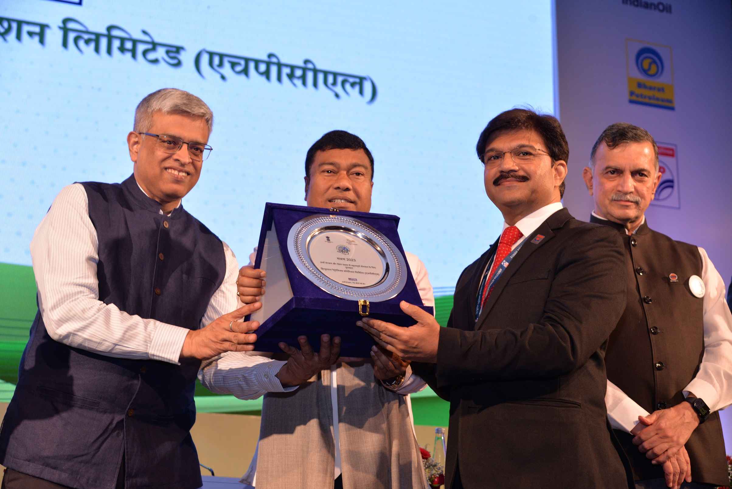Director Marketing, HPCL Receives Award for Fuel Conservation by PCRA on behalf of HPCL