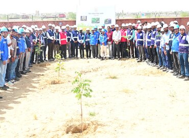 HRRL Leads Massive Tree Plantation Drive
(17,000 Trees Planted on World Environment Day Spread over 5000 Acres)
