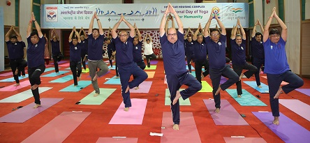 Celebration of 8th International Day of Yoga at HPCL